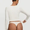 Langarmshirt mit tiefem Rundhalsausschnitt – 3er-Pack
