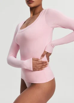 Langarmshirt mit U-Ausschnitt