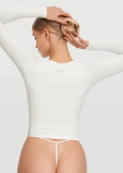 Langarmshirt mit V-Ausschnitt