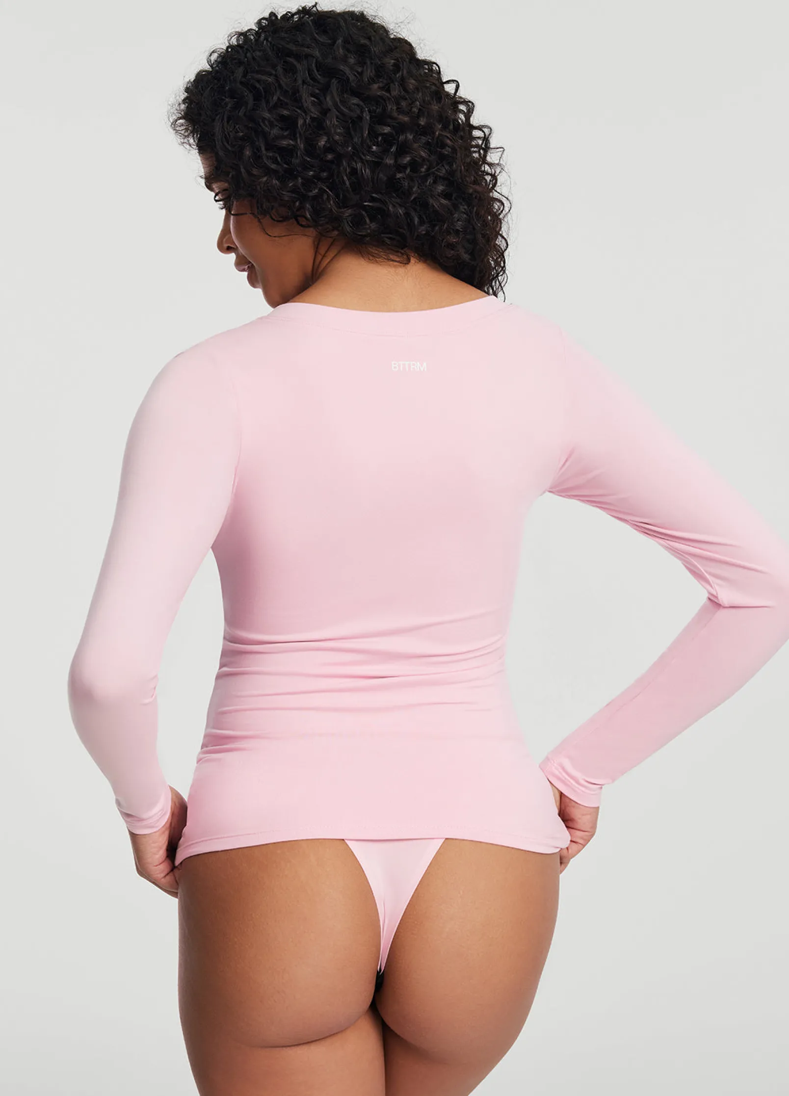 Langarmshirt mit V-Ausschnitt