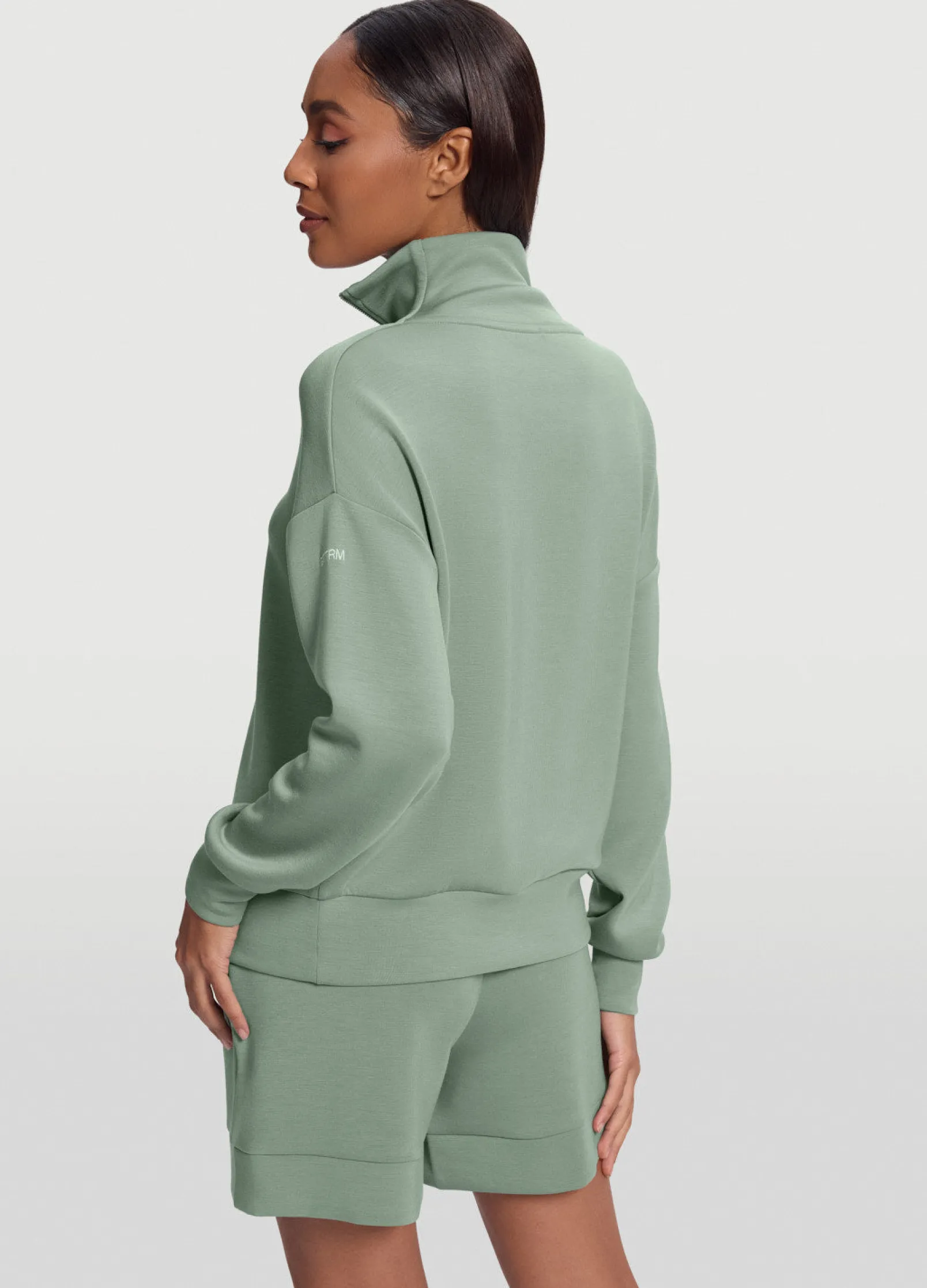 Langarm-Sweatshirt mit Half-Zip