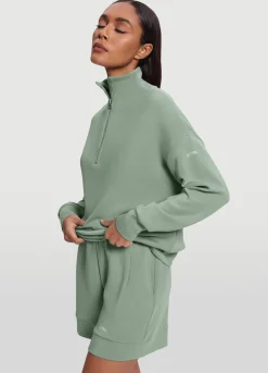 Langarm-Sweatshirt mit Half-Zip