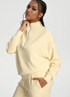 Langarm-Sweatshirt mit Half-Zip
