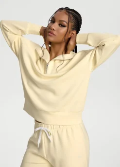 Langarm-Sweatshirt mit Half-Zip