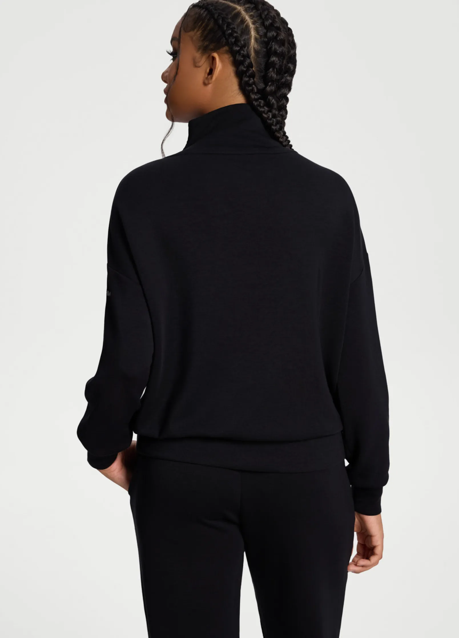 Langarm-Sweatshirt mit Half-Zip