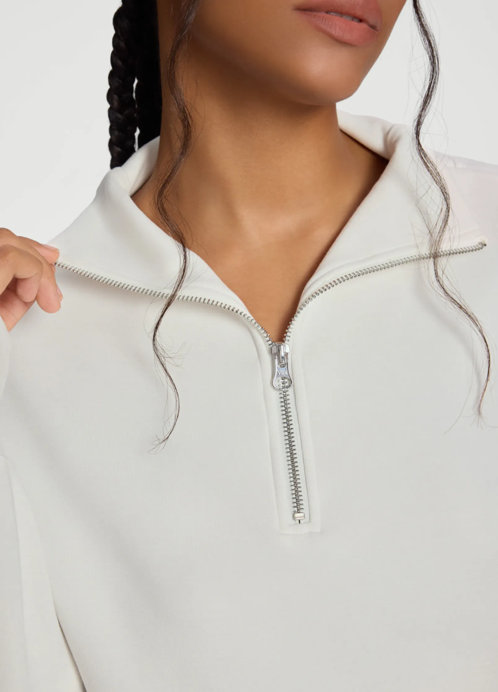 Langarm-Sweatshirt mit Half-Zip
