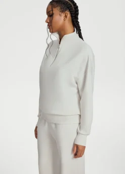 Langarm-Sweatshirt mit Half-Zip