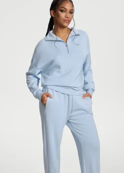 Langarm-Sweatshirt mit Half-Zip