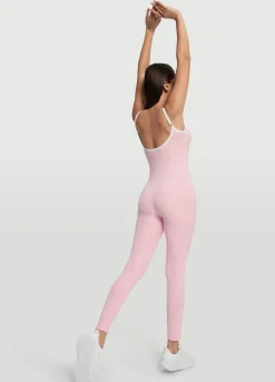 Langer Jumpsuit mit schmalen Trägern