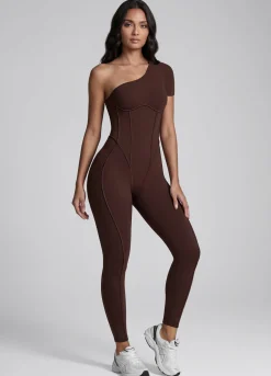 Langer One-Shoulder-Catsuit
