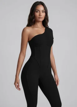 Langer One-Shoulder-Catsuit
