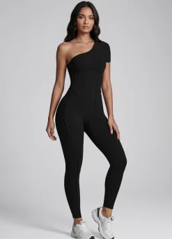 Langer One-Shoulder-Catsuit