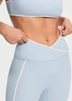 Leggings mit überkreuztem Bund