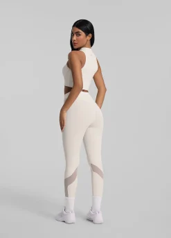 Leggings mit Mesh-Einsätzen