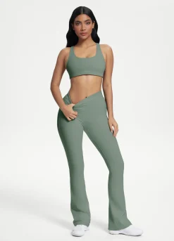 Leggings mit Scrunch-Back und Schlag