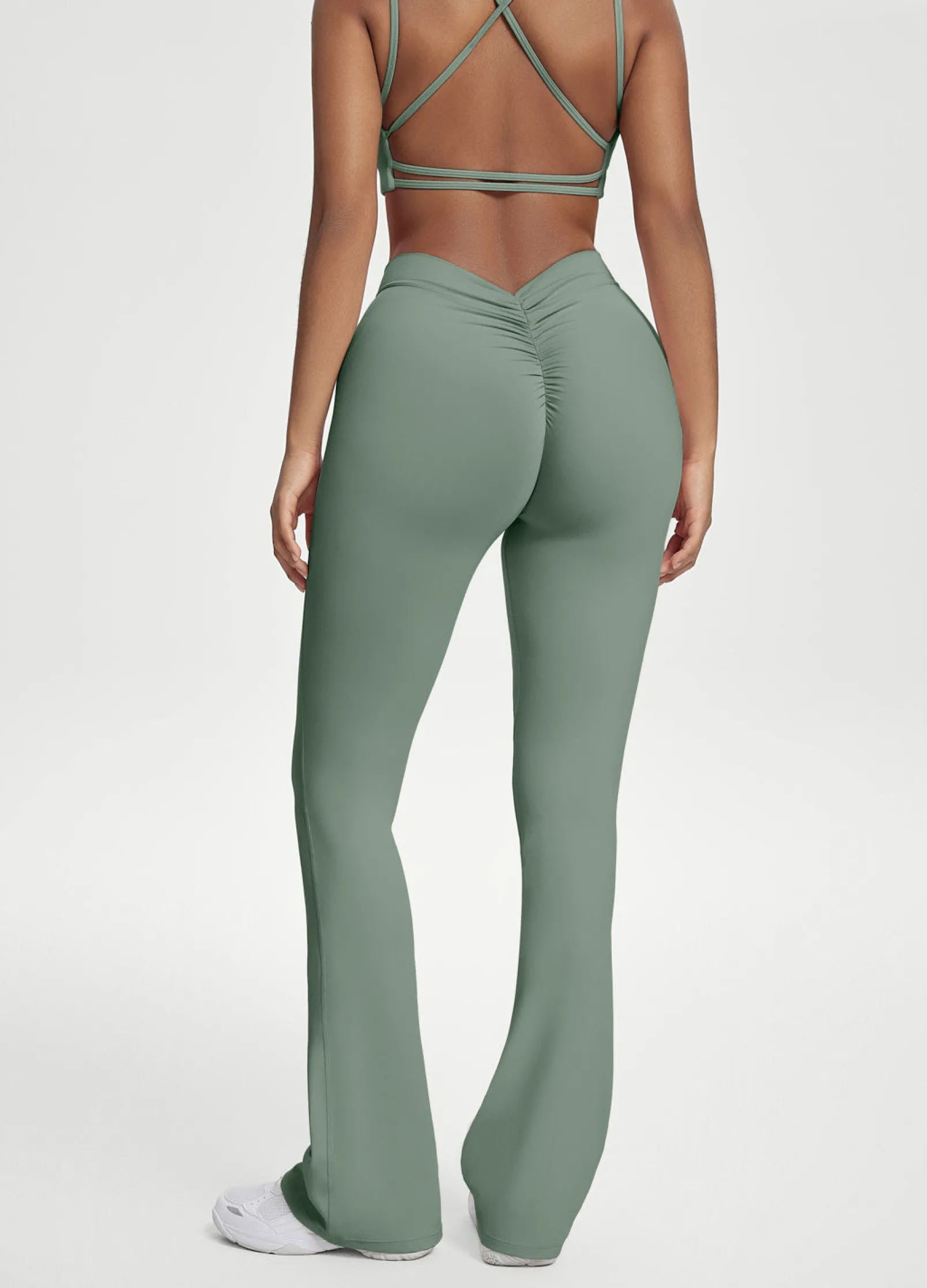 Leggings mit Scrunch-Back und Schlag