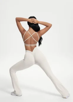 Leggings mit Scrunch-Back und Schlag