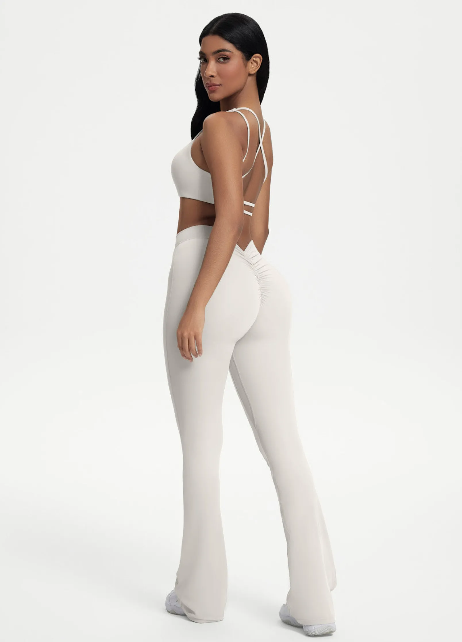Leggings mit Scrunch-Back und Schlag