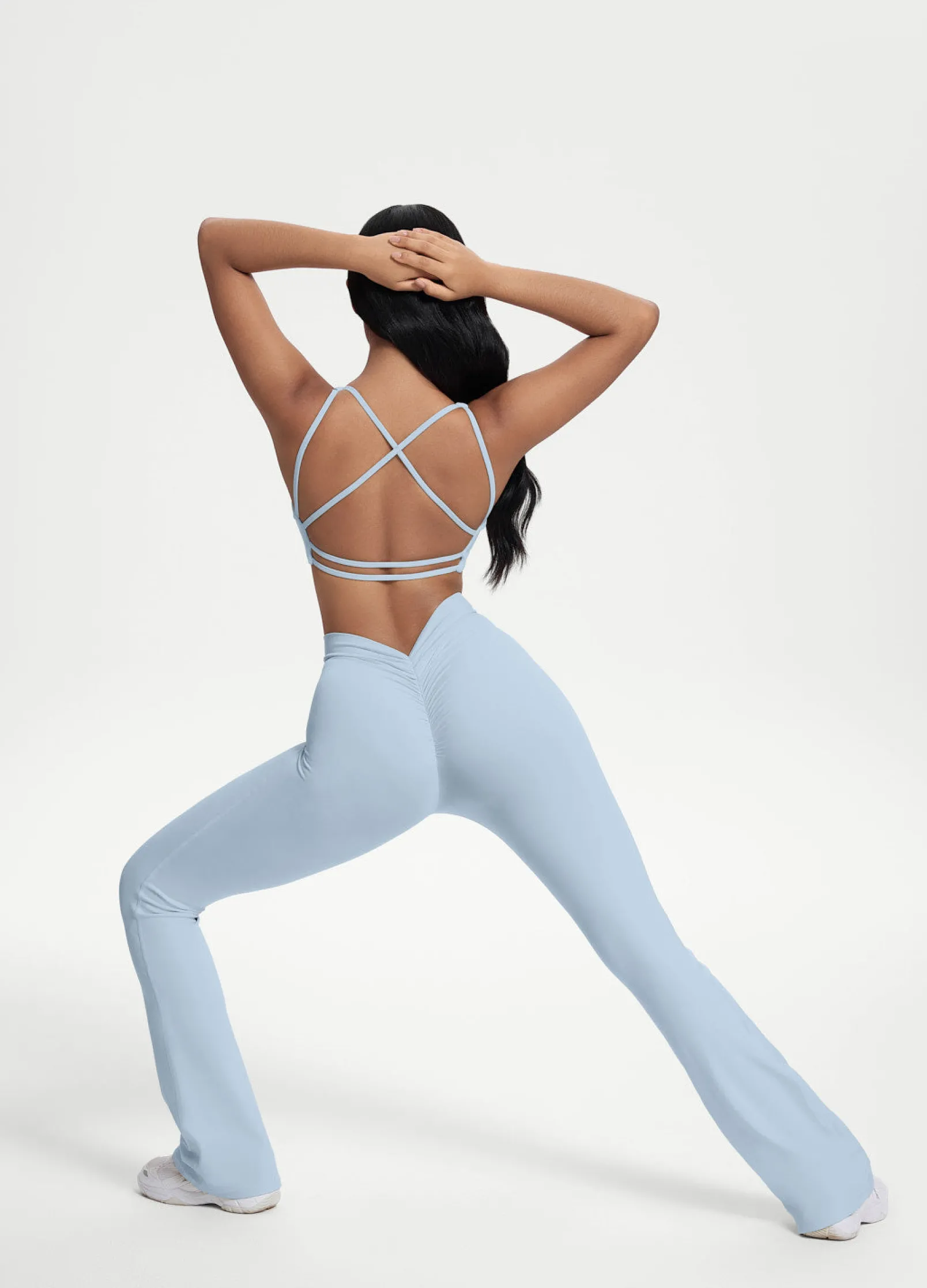 Leggings mit Scrunch-Back und Schlag