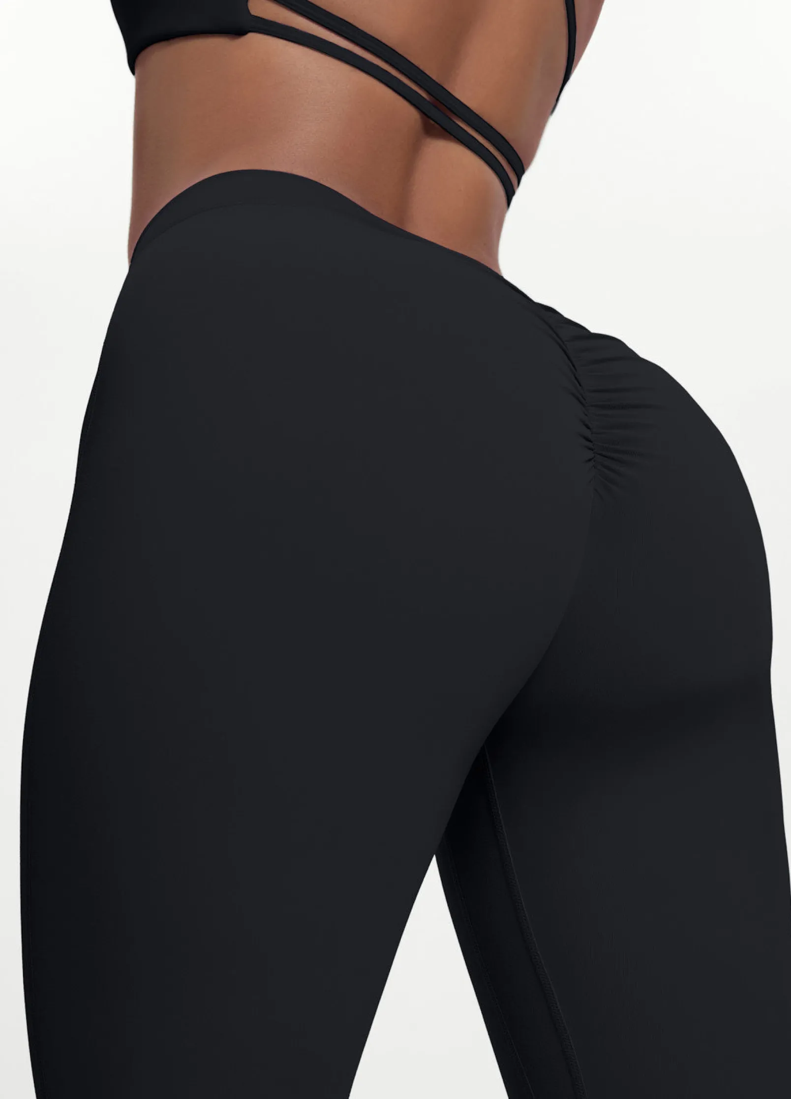 Leggings mit Scrunch-Back und Schlag