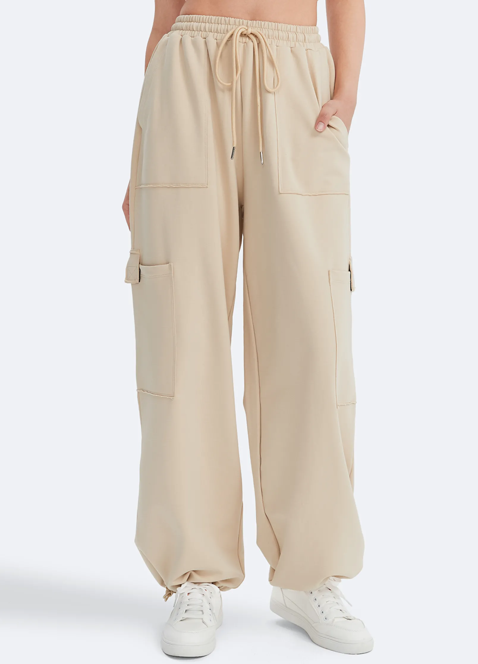 Lässige Sweathose mit Kordelzug an der Taille