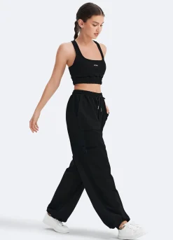 Lässige Sweathose mit Kordelzug an der Taille