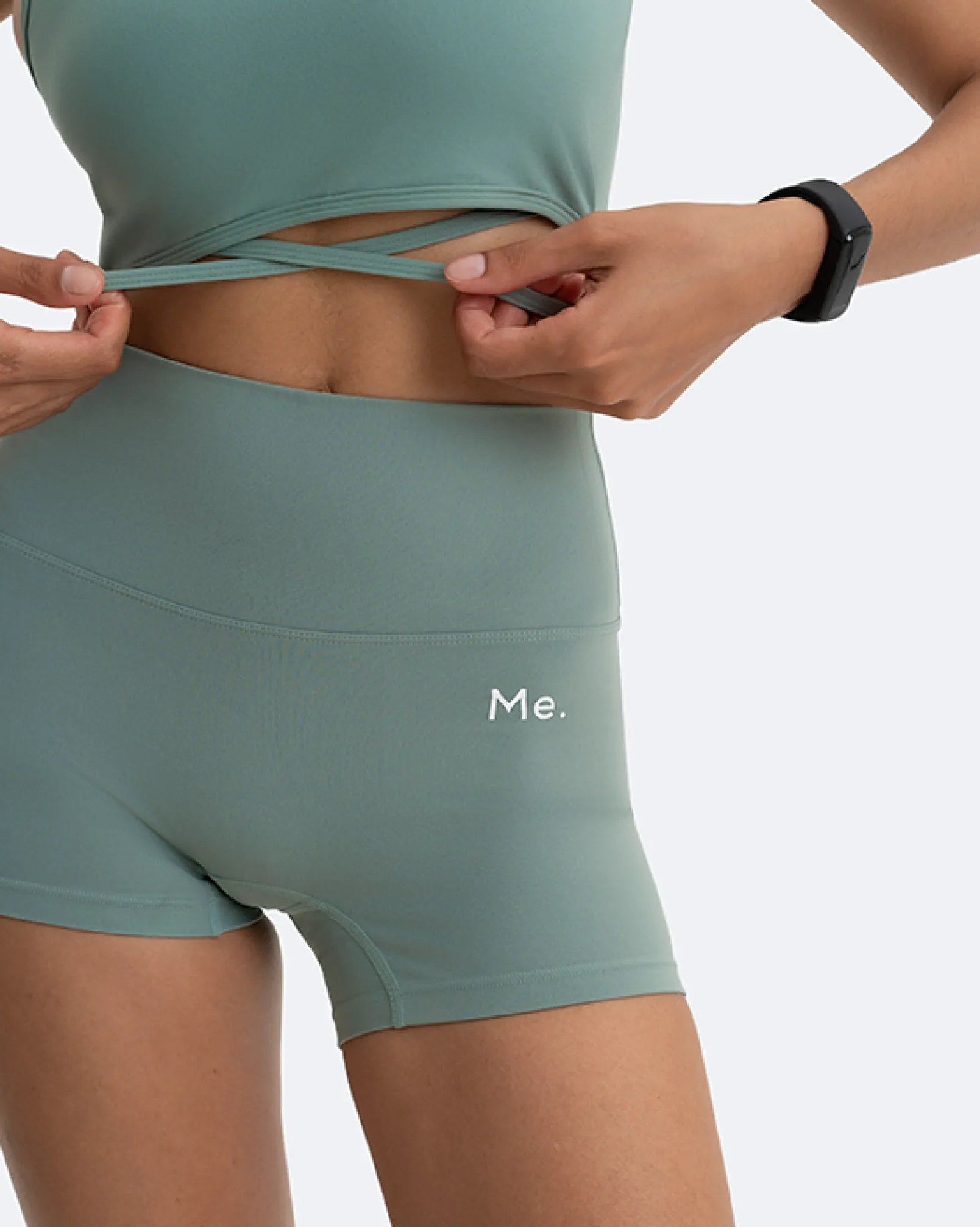 Micro-Shorts mit hohem Bund