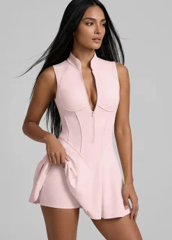 Mini-Kleid mit Konturnähten und geschlossenem Rücken