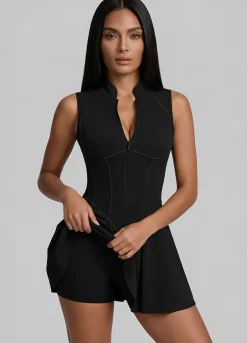 Mini-Kleid mit Konturnähten und geschlossenem Rücken