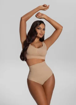 Nahtlose hoch taillierte Shapewear-Slips