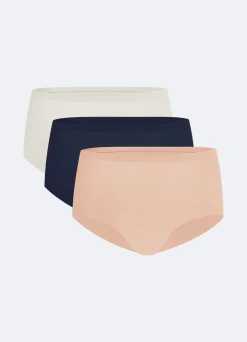 Nahtlose Mid-Rise Boyshort 3er-Pack