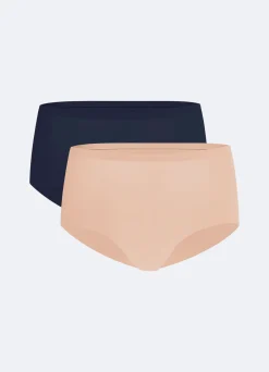 Nahtlose Mid-Rise Boyshort im 2er-Pack