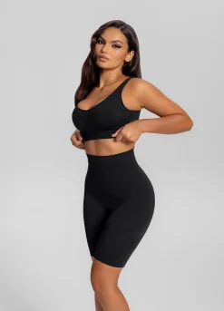 Nahtlose mittellange Shapewear-Shorts