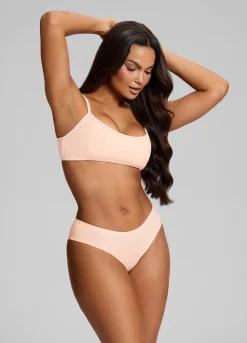Nahtloser Bikini mit mittlerer Leibhöhe, 2er-Pack