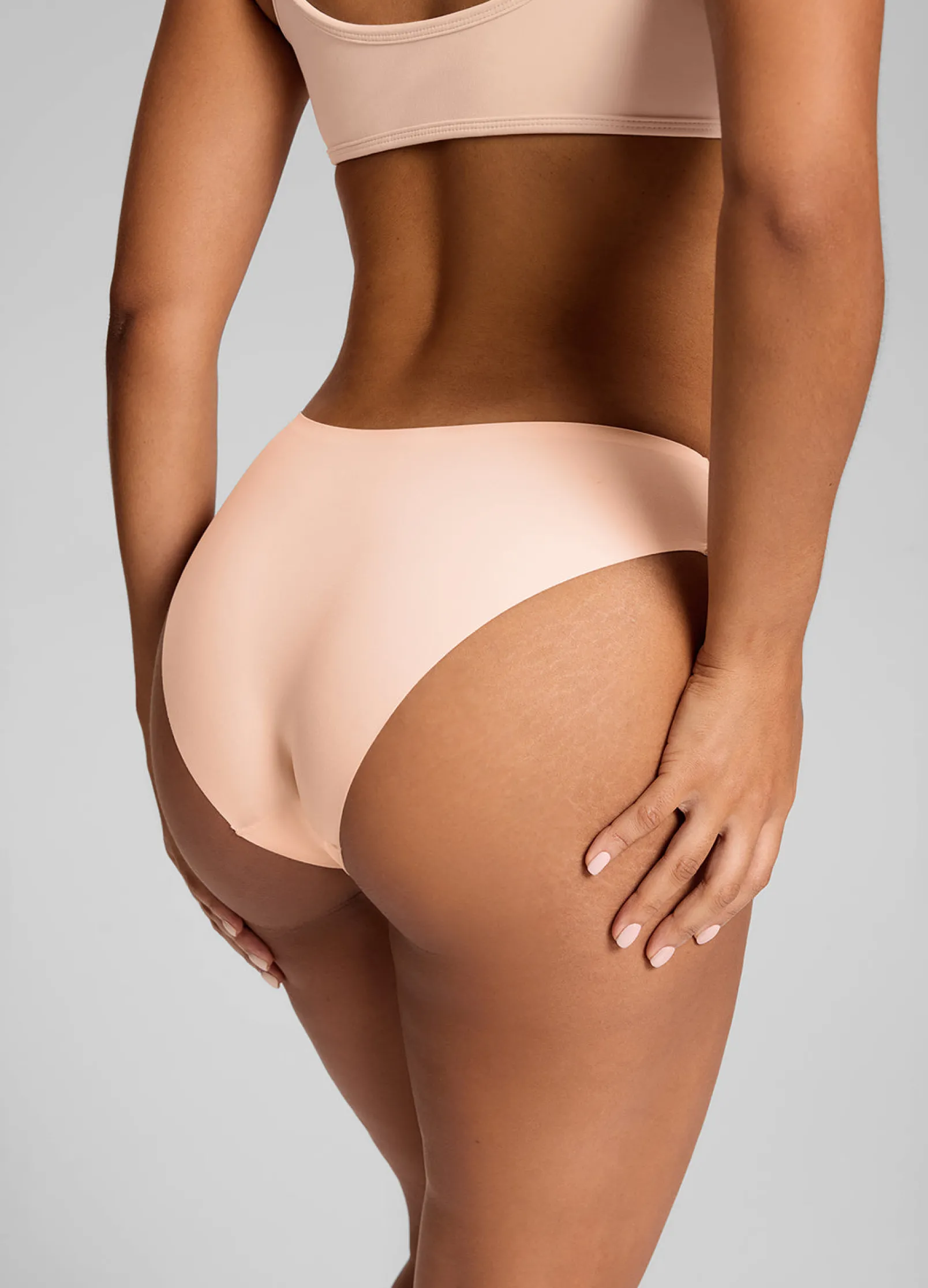Nahtloser Bikini mit mittlerer Leibhöhe, 3er-Pack
