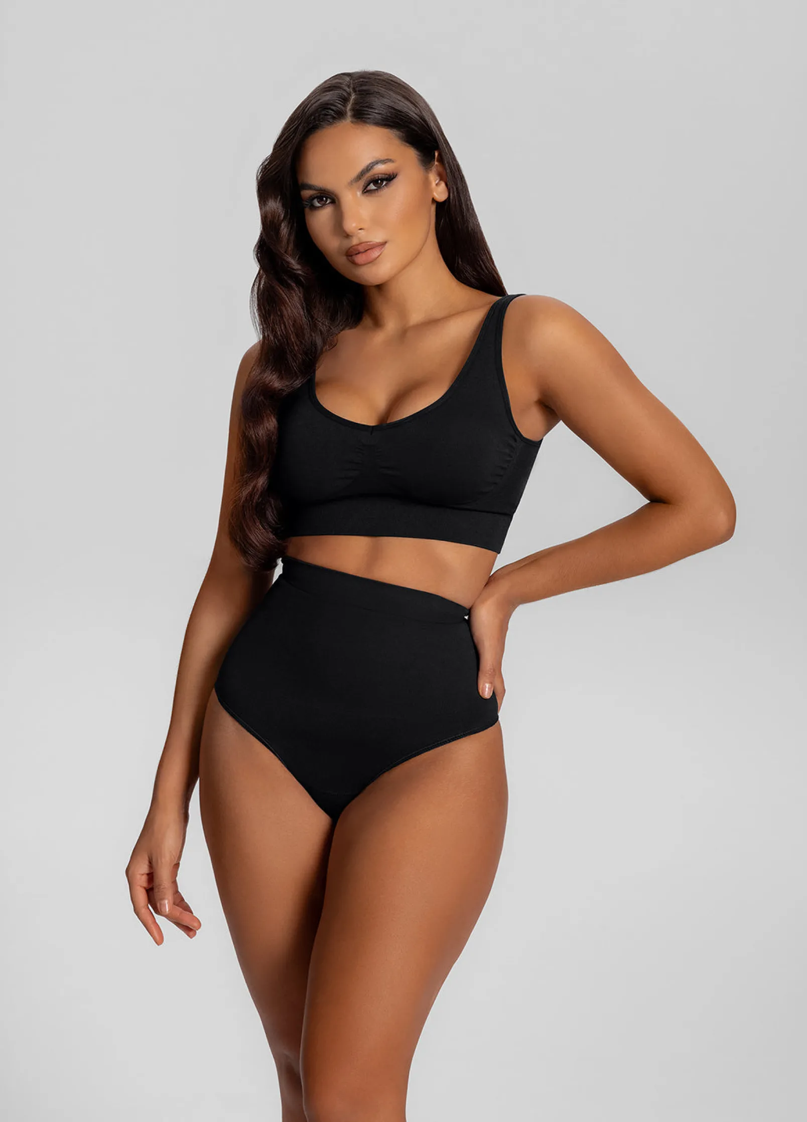 Nahtloser hoch taillierter Shapewear-String