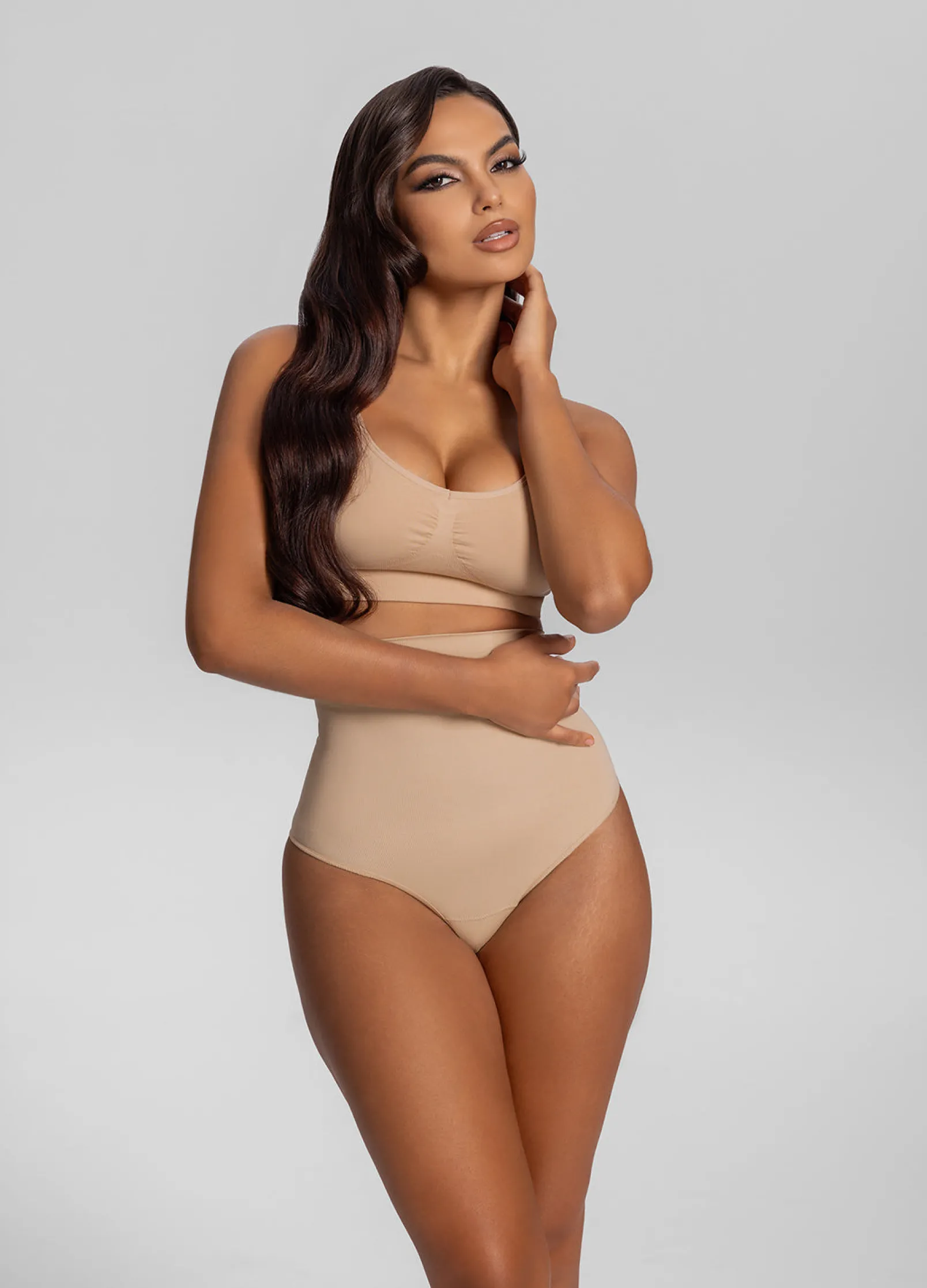 Nahtloser hoch taillierter Shapewear-String