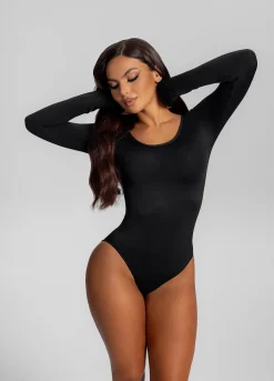Nahtloser langärmeliger Shapewear-Body