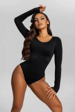 Nahtloser langärmeliger Shapewear-Body