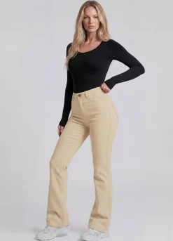 Nahtloser langärmeliger Shapewear-Body