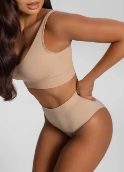 Nahtlose Shapewear-Slips mit mittlerer Leibhöhe