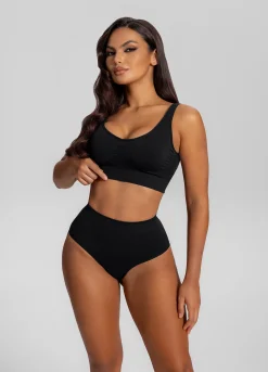 Nahtlose Shapewear-Slips mit mittlerer Leibhöhe