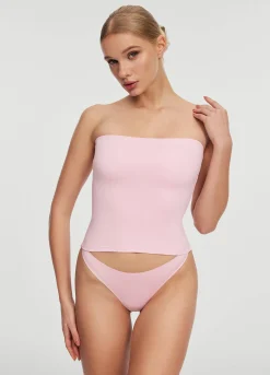 Naht- und trägerloses Top
