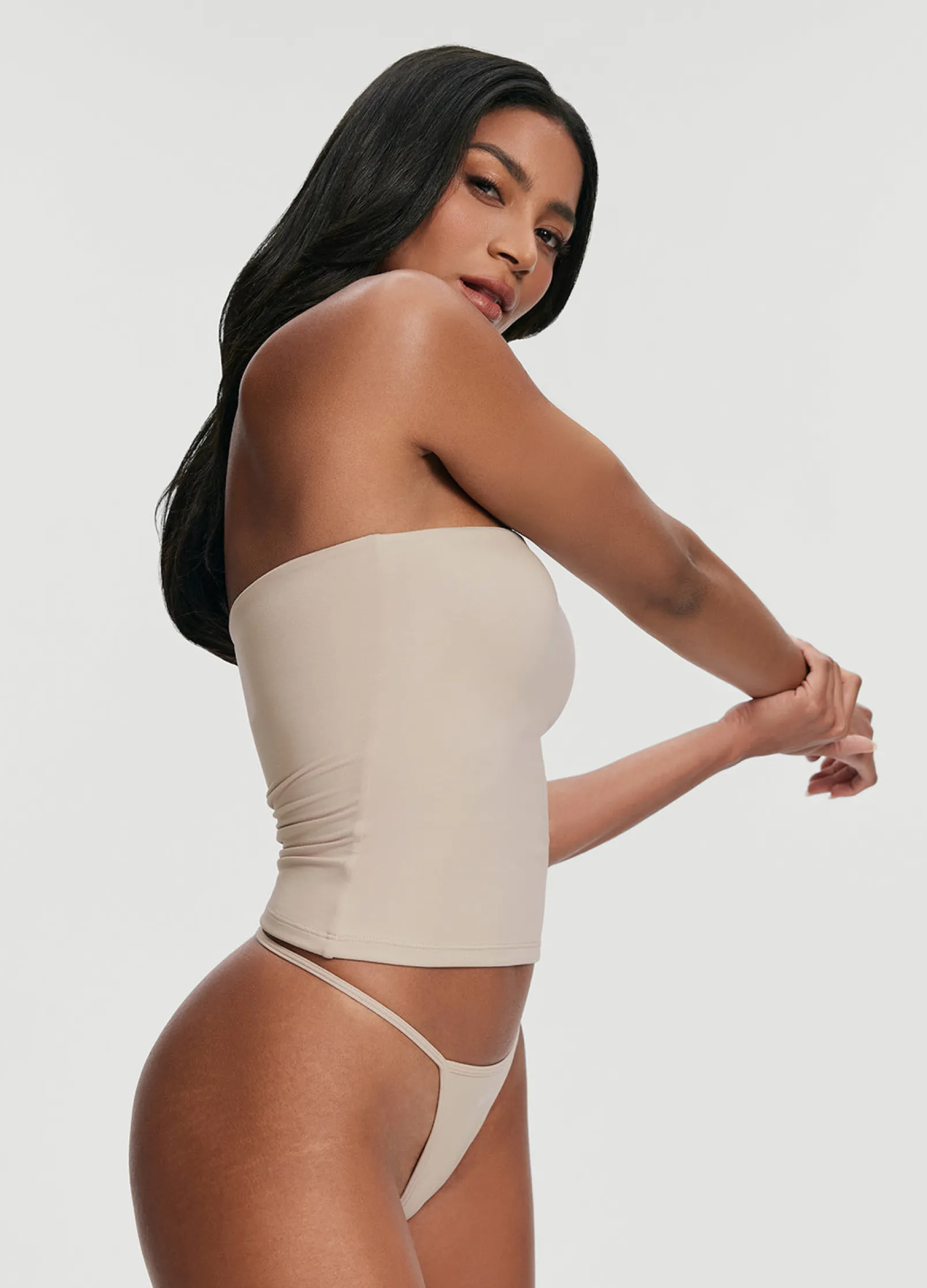Naht- und trägerloses Top