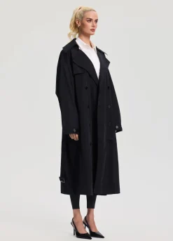 Oversized Doppelreiher-Trenchcoat