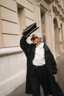 Oversized Doppelreiher-Trenchcoat