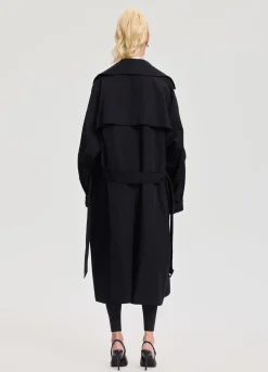 Oversized Doppelreiher-Trenchcoat