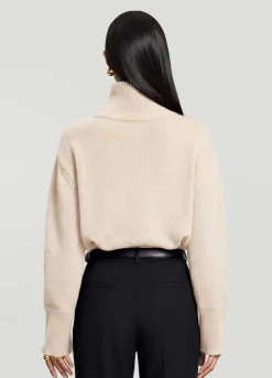 Oversized Woll-Rollkragenpullover