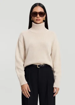 Oversized Woll-Rollkragenpullover