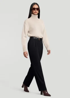 Oversized Woll-Rollkragenpullover